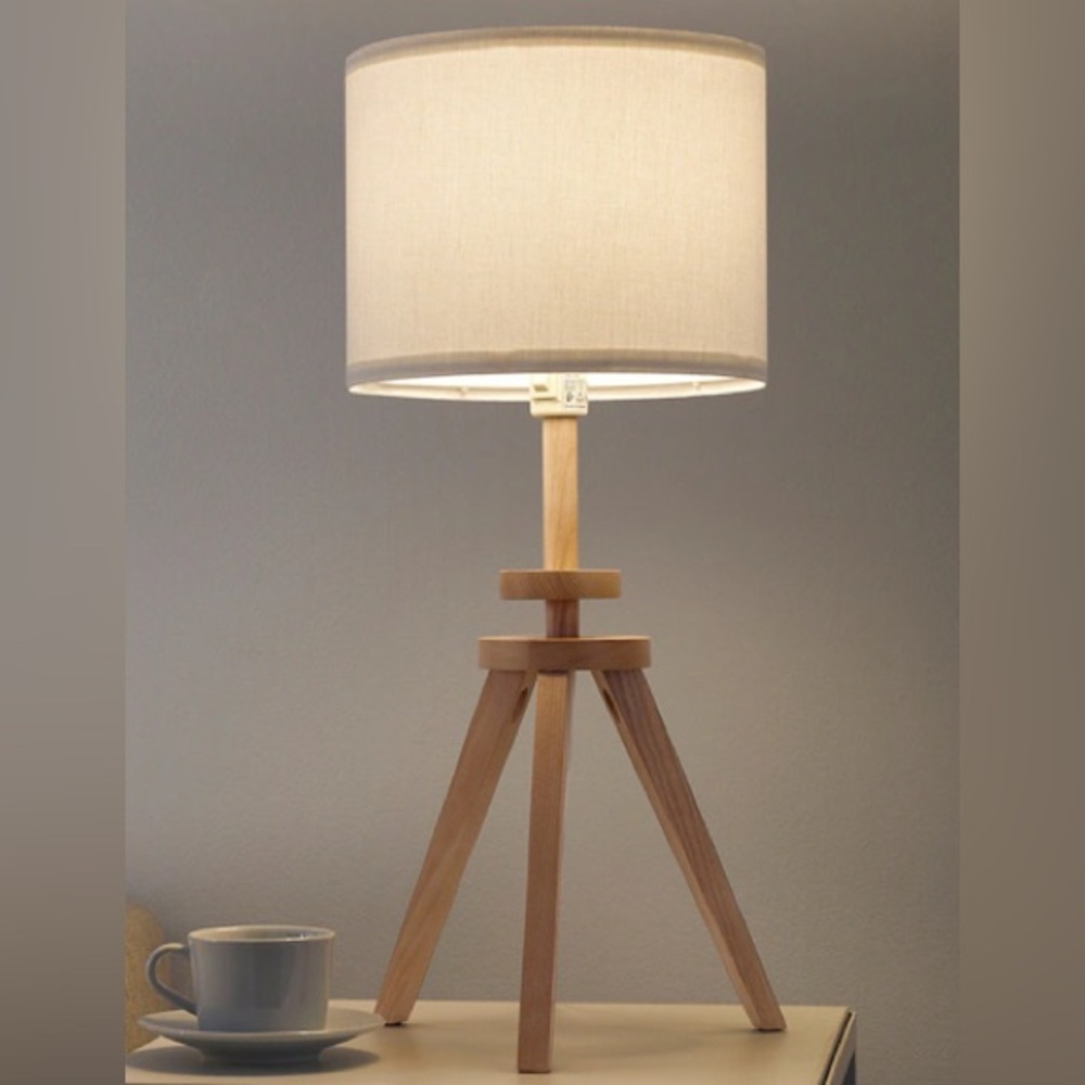 Brand New Table Lamp, ash/white.